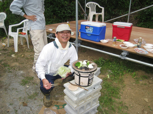 20100503_yakiniku1 完成して焼肉パーティ(2010.5.3)